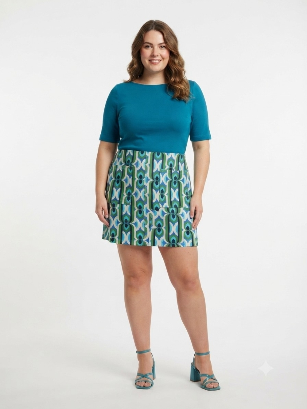 Maeve by Anthropologie Geometric Print Mini Skirt – Size XL